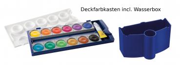 Pelikan Deckfarbkasten K12 + blaue Wasserbox