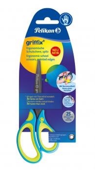 Pelikan griffix® Schulschere spitz / Farbe: Neon Fresh Blue