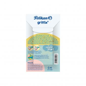 Pelikan griffix® Schulschere spitzf für Rechtshänder / Farbe: Neon Fresh Blue