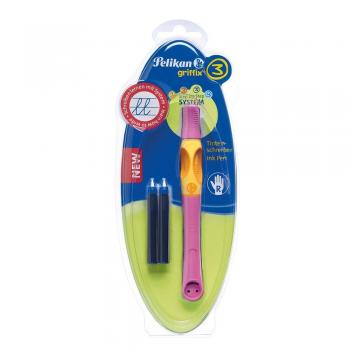 Pelikan Griffix3 Tintenschreiber / Farbe: Pink (Berry) / für Rechtshänder