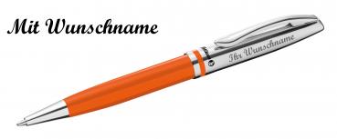 Pelikan Metall-Kugelschreiber Jazz K35 mit Namensgravur - Farbe: orange