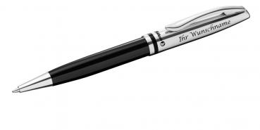 Pelikan Metall-Kugelschreiber mit Gravur + Veloursetui / Farbe: glänzend schwarz