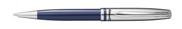 Pelikan Metall-Kugelschreiber mit Gravur + Veloursetui / glänzend dunkelblau