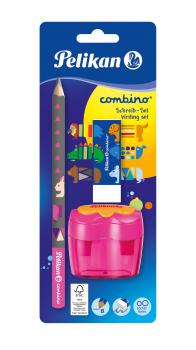 Pelikan Set "Combino" mit Schreiblernbleistift,Radierer,Anspitzer / Farbe: pink