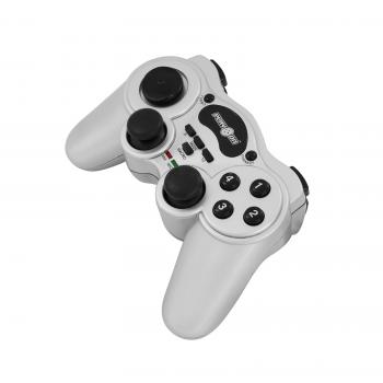 Play on Wireless Powershock Controller Gamepad für PC/USB schnurlos, silber