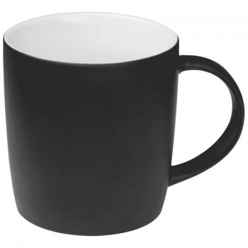 Porzellantasse / Kaffeetasse / Fassungsvermögen: 300 ml / Farbe: schwarz