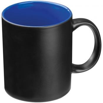 Porzellantasse / Kaffeetasse / Fassungsvermögen: 300 ml / Farbe: schwarz-blau