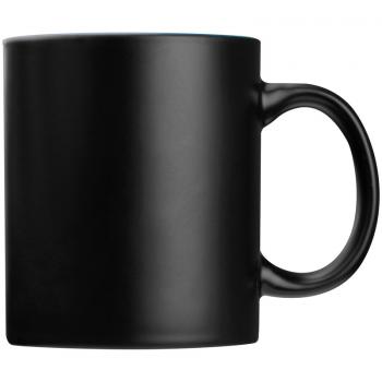 Porzellantasse / Kaffeetasse / Fassungsvermögen: 300 ml / Farbe: schwarz-blau