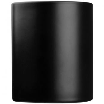 Porzellantasse mit Gravur / Kaffeetasse / 300 ml / Farbe: schwarz-weiß