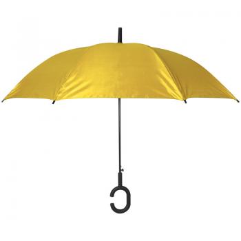 Regenschirm "Hände frei" / Farbe: gelb