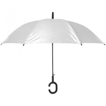 Regenschirm "Hände frei" / Farbe: weiß