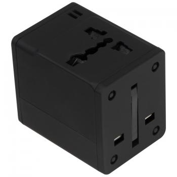 Reisestecker / Reiseadapter für alle Länder und 2 USB Anschlüssen