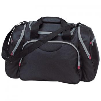 Reisetasche / Sporttasche aus Polyester / Farbe: schwarz