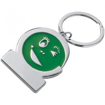 Schlüsselanhänger "Gesicht" / Farbe: grün