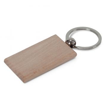 Schlüsselanhänger aus Holz / rechteckig