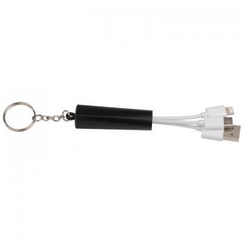 Schlüsselanhänger mit 3 in 1 USB / USB-Anschluss, Android- und iOS Ladekabel