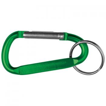 Schlüsselanhänger mit Gravur / mit Karabinerhaken / Farbe: grün
