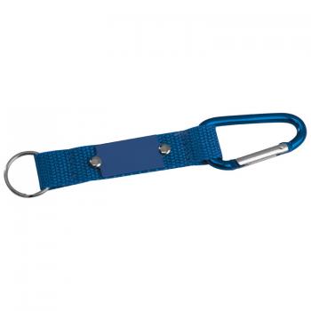 Schlüsselanhänger mit Karabiner / Farbe: blau