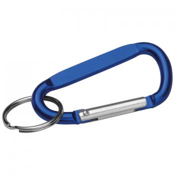 Schlüsselanhänger mit Karabinerhaken / Farbe: blau