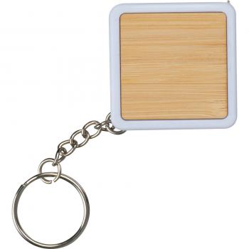 Schlüsselanhänger mit Maßband / mit einer Messlänge von einem meter