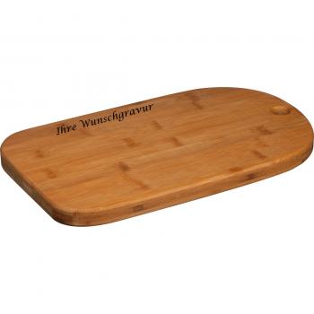 Schneidebrett mit Gravur / Servierbrett aus Bambus / mit Aufhängöse
