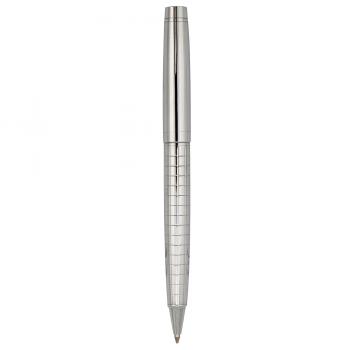 Schreibset / bestehend aus Kugelschreiber + Rollerball / Farbe: silber