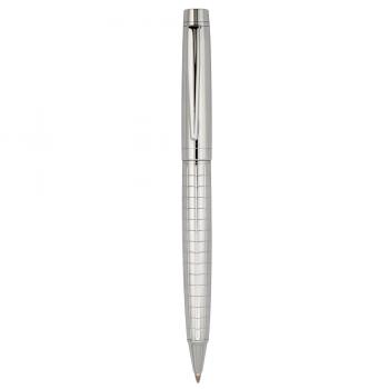 Schreibset / bestehend aus Kugelschreiber + Rollerball / Farbe: silber