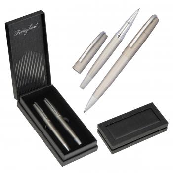 Schreibset "Ferraghini" / mit Drehkugelschreiber und Rollerball im Geschenketui