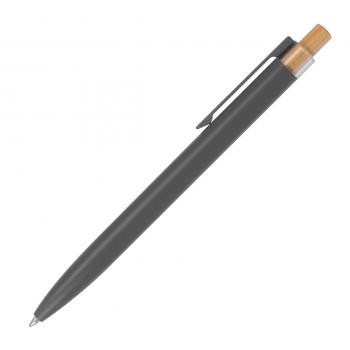 Schreibset mit Kugelschreiber und Rollerball aus Metall mit Gravur / anthrazit