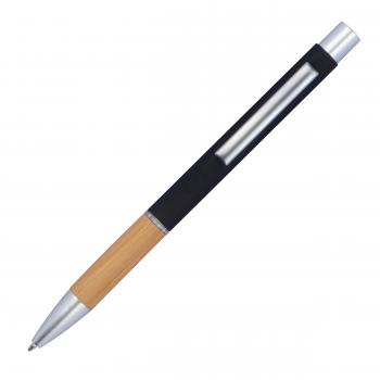 Schreibset mit Namensgravur - Kugelschreiber + Bleistift - mit Bambusgriffzone