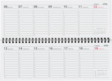 Schreibtisch Kalender / 32 Blatt / Schreibtischquerkalender 2024