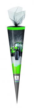 Schultüte / Zuckertüte / 50cm / rund / "Deutz Traktor"