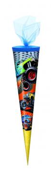 Schultüte / Zuckertüte / 70cm / rund / "Monster Truck"