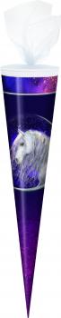 Schultüte / Zuckertüte / 70cm / rund / "White Horse"