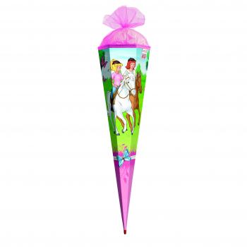 Schultüte / Zuckertüte / 85cm / eckig / "Bibi & Tina Pferdefreunde"