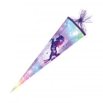 Schultüte / Zuckertüte / 85cm / eckig / "Einhorn Galaxy"