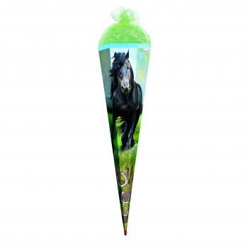 Schultüte / Zuckertüte / 85cm / eckig / "Pferd - Power Horse"