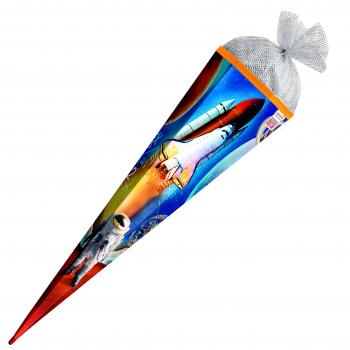 Schultüte / Zuckertüte / 85cm / eckig / "Weltraum"