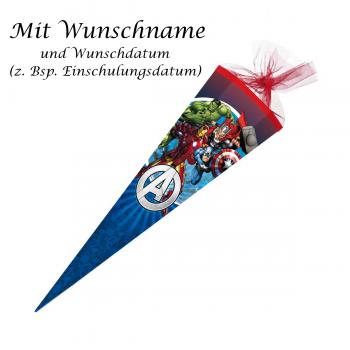 Schultüte mit Gravur / Zuckertüte / 85cm / eckig / "Avengers"