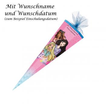 Schultüte mit Gravur / Zuckertüte / 85cm / eckig / "Barbie Girl"