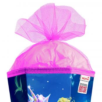 Schultüte mit Gravur / Zuckertüte / 85cm / eckig / "Magische Einhornreiterin"