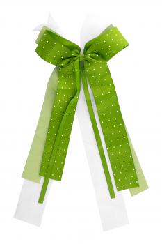Schultütenschleife / Dekoschleife / ca. 23 x 50 cm / Farbe: grün