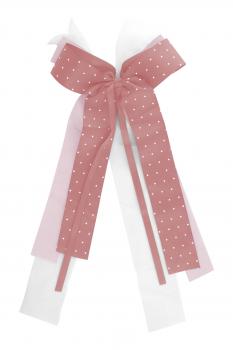 Schultütenschleife / Dekoschleife / ca. 23 x 50 cm / Farbe: rosa