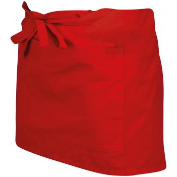 Servierschürze / Größe: ca. 89x40cm / Farbe: rot