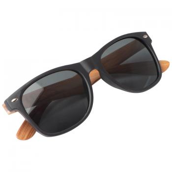 Sonnenbrille mit Bügeln in Bambusoptik / UV 400 Schutz