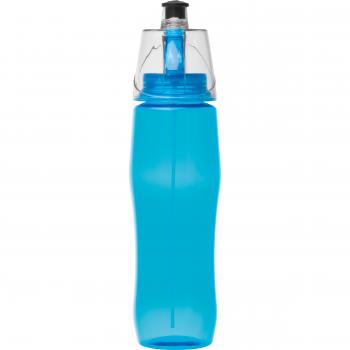 Sporttrinkflasche mit Sprayfunktion / 700ml / Farbe: hellblau