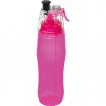 Sporttrinkflasche mit Sprayfunktion / 700ml / Farbe: pink