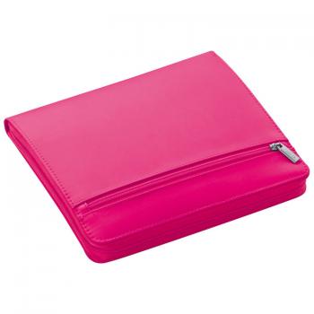 Tablethülle / mit linierten Schreibblock und Reißverschluss / Farbe: pink