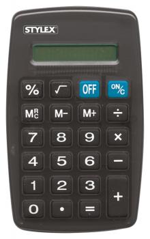 Taschenrechner / 8-stellig 7x11cm / Farbe: schwarz