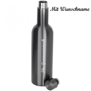 Thermoflasche mit Namensgravur - 750ml - doppelwandig - aus Edelstahl